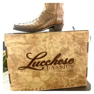 Brand new Lucchese hand made caiman boots